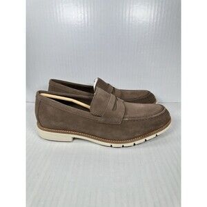 Cole Haan FlexGrand+ Men Penny Loafer Size 8 Brown Suede Slip-On Cushioned NEW